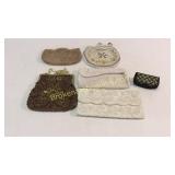 6 Pieces Beaded, Pearl Evening Bags,Cases