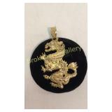 14 K Gold Dragon Pendant