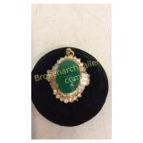 Brooch w/ Jade? Stone