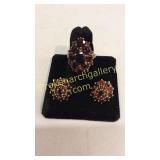 3 Pieces Garnet Color Stones Jewelry