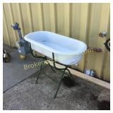 Hungarian Baby Bat Tub on Stand