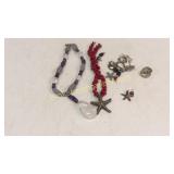 Mixed Sterling And Stone Jewelry