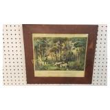 Currier and Ives Print