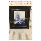 Delft Wall Tile in Frame