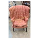 Upholstered Barrel Back Chair