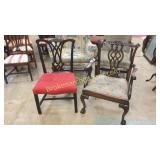 2 Period Chippendale Chairs