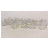 18 Cut Glass Punch Cups