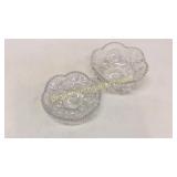 2 Brilliant Cut Glass Bowls, Pinwheel