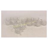 13 Cut Glass Punch Cups
