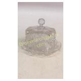 Brilliant Cut Glass Butter Dish
