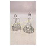 2 Cut Glass Decanters