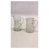 2 Cut Glass Water Pitchers