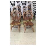 4 Windsor Style Chairs By Ethan Allen