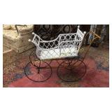 Victorian Wicker Baby Carriage