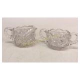 Hoard Cut Glass Cream and Sugar Set