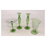 4 Pieces Cut and Elegant Glass