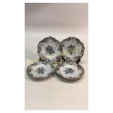 7 English Luster Ironstone Plates