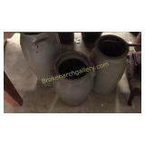 3 Pottery Crocks