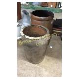 2 Large Pickle Crocks
