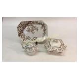 3 Pieces Ridgeway Ironstone