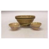 3 Banded Batter Bowls