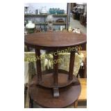 Tiger Oak Oval Occasional Table