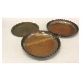 2 Copper, Brass Trays