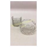 Cut Glass Basket, Bowl