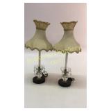 Pair Vintage Lamps w/ Shades