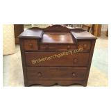 Pine Cottage Chest W Unusual Pull Out Desk