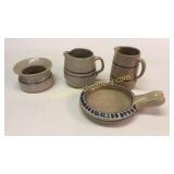 4 Pieces Cobalt Decorative Stoneware