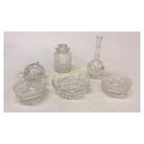 6 Cut Glass Articles