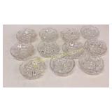 11 Cut Glass Bowls