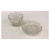 2 Pieces Cut Glass