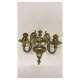 Heavy Brass Double Sconce
