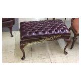 Chesterfield Leather Ottoman