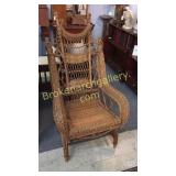 Victorian Wicker Stationary Rocker