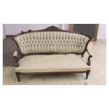 Victorian Walnut Parlor Sofa