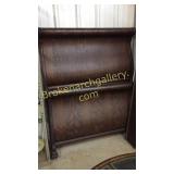Tiger Oak Sleigh Bed