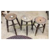 3 Vintage Shopkeepers Stools