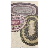 Three Assorted Hooked Area Rugs