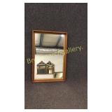 Walnut Framed Mirror