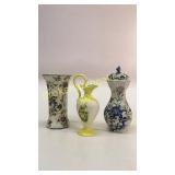 Delft Vase, Lidded Vase, Ewer