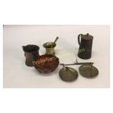 Scale, Mortar, Redware Mold, Tankard, Tinware