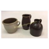 3 Pieces Assorted Pottery