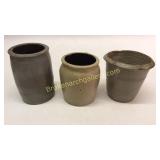 3 Pottery Jars