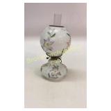 Milk Glass Banquet Lamp, Electrified