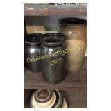 3 Pottery Jars