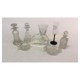 8 Assorted Cabinet/Table Items