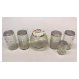 6 Cabinet Jars